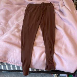 Brown sweatpants